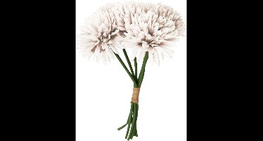 Chaks Kunstbloemen boeket dahlia - wit - 26 cm - bloemstuk - onderhoudsvrij