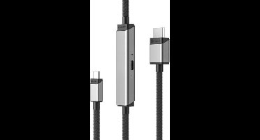 ALOGIC ULCHDPD02-SGR video kabel adapter 2 m USB Type-C HDMI Zwart, Grijs