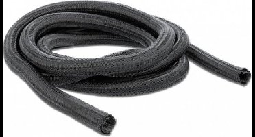 Gevlochten mouw Zelfcloseren 2 m x 19 mm zwart