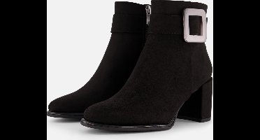 Marco Tozzi Enkellaarsjes zwart Textiel - Dames - Maat 38