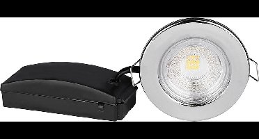 V-TAC VT-885-C LED PRO Brandveilig Integrated Down Light - Samsung - IP65 Waterdicht - Chroom - 5W- 500 Lumen - 6400K