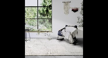 Villeroy & Boch - Laagpolig vloerkleed Wol - Ursule - Creme 80x250 cm