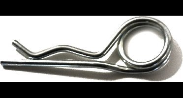 Borgveer dubbel 4 mm verzinkt