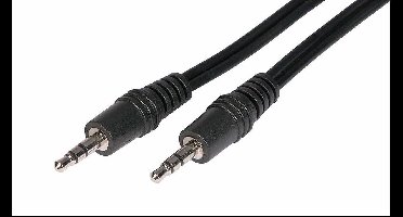 3,5mm Stereo Jack Kabel - Basic - 1 meter - Zwart