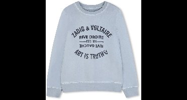 Zadig & Voltaire X60600 Truien & Vesten Jongens - Sweater - Hoodie - Vest- Lichtblauw - Maat 164