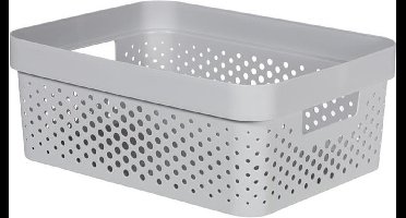 Curver - Infinity box dots 11L licht grijs