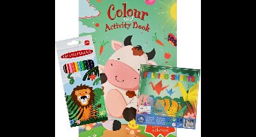 Wins Holland knutselpakket koe creatief speelgoed kleurpotloden.