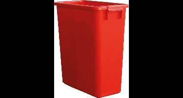 Afvalbak zonder deksel, 60 liter, rood