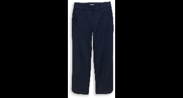 Tom Tailor - Dames broek - Maat 36 - Vrouwen - MARINE - katoen