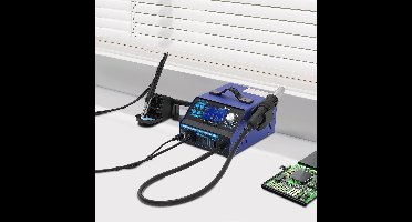 Soldeerstation – Warmte Pistool – Rework Station – Rookafzuiging – LCD Display – Brede Temperatuurbereik – Ergonomisch Ontwerp