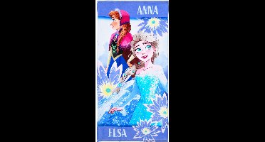 Frozen strandlaken Anna & Elsa 70 x 140 cm - katoen
