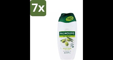 7 x Palmolive - Naturals - Douchecréme - Olijf & Melk - Natuurlijke ingrediënten - 250 ml - Douchecrème - Olijf En Melk - Natuurlijke Ingrediënten - Hydratatie - Huid Verzorging
