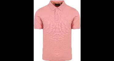Suitable Cas Polo Roze - Maat L - Heren - Polo shirt Heren met Korte mouw