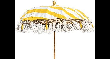 Parasol Bali Geel/Wit - Ø185cm