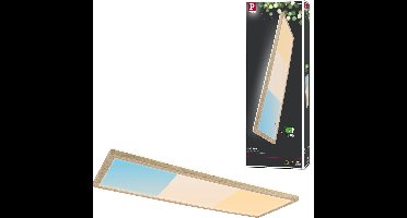 LED-paneel Atria Shine White Select IP44 hoekig 560x200mm 15,2W 2030lm 3000 - 6500K Houtlook
