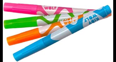 Kidywolf Kidymarker Markeerstiften Fluorescerend RGBO