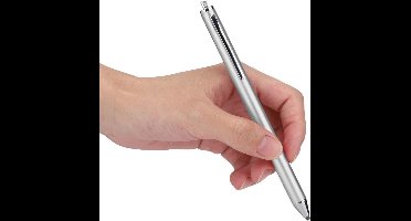 Allecto- Touchscreen Pen - Stylus - Geschikt voor Android - Stoffen Hoofdtekenstylus - Smartphones - Tablets - Zilver, Draagbare Tabletpen voor Android