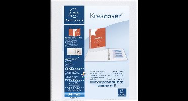 Exacompta 10x Kreacover Ringband in PP met 2 D-ringen van 16mm - A4 maxi - Wit - 51820E