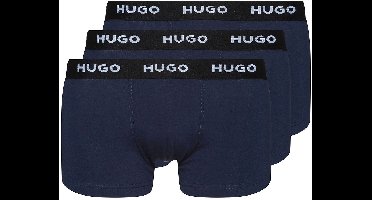 HUGO trunks (3-pack) - heren boxers kort - navy - Maat: XXL