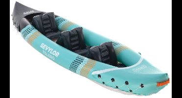 Sevylor Toledo kajak – 2-3 persoons familiekajak – extra stabiel - verstelbare en afneembare stoelen – incl. opbergtas