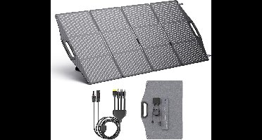 Opvouwbaar Zonnepaneel – Draagbaar Solar Paneel – Mobiel Zonnepaneel – Zonnecel Module – Zonnepaneel Caravan – N-Type Zonnecellen – 200W Vermogen – IP68 Waterdicht ETFE Materiaal