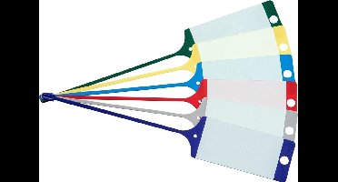 FIX Kunststof Sleutellabels - Rood - 100 stuks