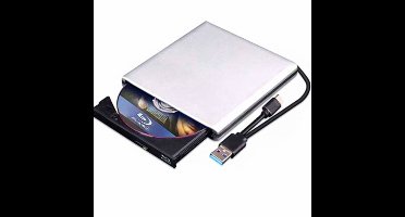 Oneay Externe Blu-ray dvd-drive met 3D-, USB 3.0- en Type-C-aansluiting, slanke optische cd- en dvd-lezer