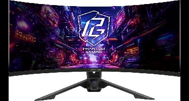 ASRock PGO34QRT3A - Gaming Monitor 34'' - VA - 3440 x 1440 WQHD - Gebogen (1500R) - 180 Hz - 1 ms - 500 cd/m² - 4000:1 - zwart