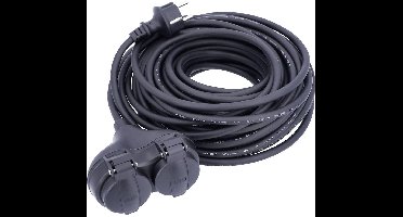 AS Schwabe 60663 Stopcontactsplitter Zwart
