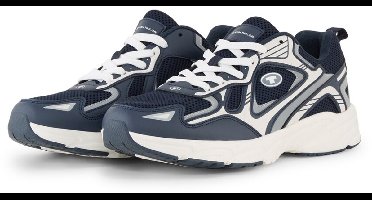 Tom Tailor - Sneakers met colourblocking - Maat 44 - navy-silver