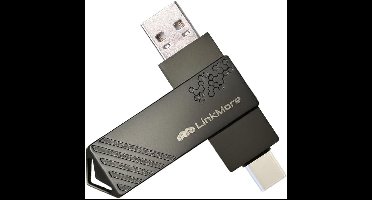 256 GB USB Type-C Dual Drive - Snelheid tot 150 MB/s, USB A & C Aansluitingen voor Smartphones, Tablets, Mac en PC