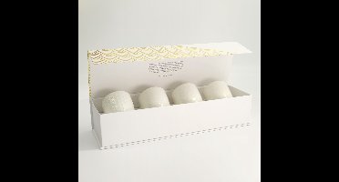 Tokyo Design Studio - Nippon White Gold Rim - Theekopjes - Wit Goud - 170 ml - 4-delige Set - 6,7x7,7 cm