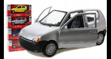 Welly Fiat Seicento metalen modelauto - Zilver