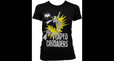 DC Comics Batman - Caped Crusaders Dames T-shirt - L - Zwart