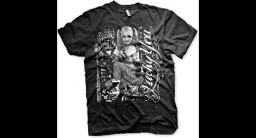 DC Comics Suicide Squad Heren Tshirt -L- Harley Quinn - Lucky You Zwart