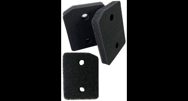 3stuks - Filter spons foam van condensor wasdroger alternatief - geschikt voor droger Miele - 207 x 157 x 30 mm - Filterpads voor wasmachines - voor Wasdrogers - Basisfilter - mat zwart