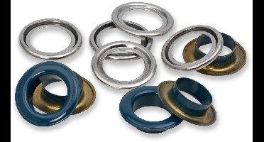 Ringen met schijven 14mm marine 15st - Prym