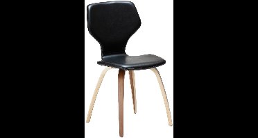 S.I.T Dan-Form eetkamerstoel PU-kunstleer zwart.