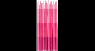 Folat - Kaarsjes Shades Of Pink 10 cm (24 stuks)