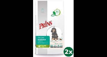 2x12 kg Prins procare graanvrij sensible hypoallergic hondenvoer