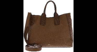 abro Schoudertas Handtas Leather Erson Shopper Malea Caramel / Cognac Bruine