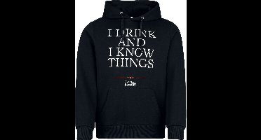 Game Of Thrones I Drink And I Know Things Heren Trui met capuchon - zwart - XL