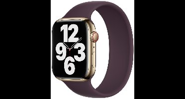 Apple Siliconen solobandje voor de Apple Watch | 38/40/41/42 mm - Maat 2 - Dark Cherry