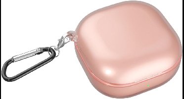 Transparant Hoesje voor Samsung Galaxy Buds, Ultrdunne Zachte Hoes - Slim Fit - Anti-val - Niet Gemakkelijk Vuil - Transparant Roze - Beschermhoes met 2-3 Sleutelwoorden.