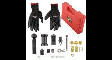 Injector Verwijder- en Installatieset – Injector Puller – Extractorset – Injector Trekker – Injector Demontageset – 18-delige Complete Set – Duurzaam Metaal Met Draagkoffer
