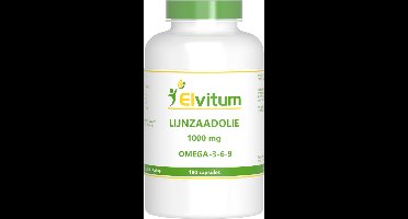 Elvitum Lijnzaadolie omega 3 6 9 180 Capsules