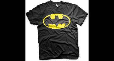 DC Comics Batman Unisex Tshirt -M- Signal Logo Zwart
