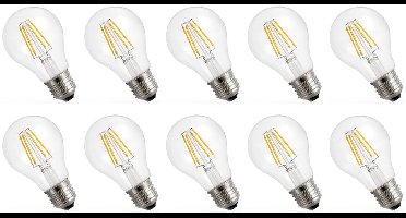 Spectrum LED Lamp E27 4W 230V - 450 Lumen - 2700K Warm wit - Gezellig licht - Energiezuinig - 10 stuks