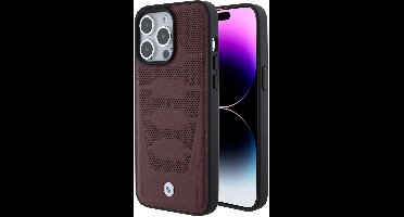 BMW Back Cover - Apple iPhone 15 Pro Max - Bordeaux - Schokabsorberend - Antislipgrip