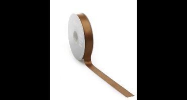 Double Face Satijnlint Brandy | zeer luxe kwaliteit |15 mm / 25 mtr.
